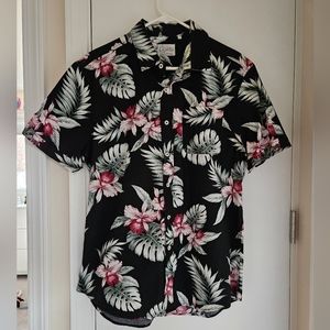 7 Diamonds Black Hawaiian Shirt